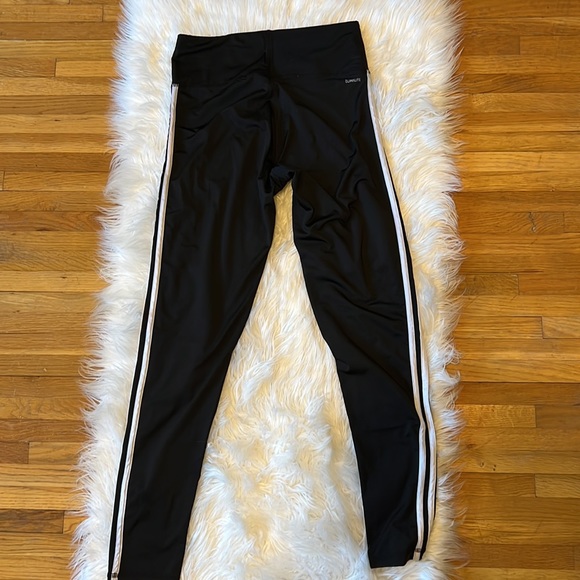 Adidas Three Stripe High-Waisted Leggings, Black - Medium - Picture 7 of 8